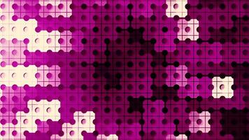 Pink mosaic. Motion. Geometric figures in abstraction made as a designer in a bright pink color. video