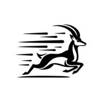 Antelope logo design vector