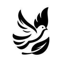 The dove logo design is elegant and luxurious. Dove logo design vector