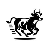 Cow logo design inspiration. Bull and buffalo cow animal logo design vector