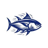 Tuna icon logo. tuna logo design illustration vector