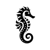 Seahorse logo design illustration vector