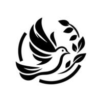 The dove logo design is elegant and luxurious. Dove logo design vector