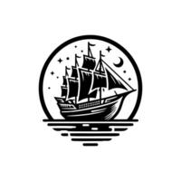 pinisi ship illustration, pinisi ship silhouette vector