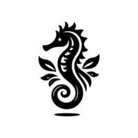 Seahorse logo design illustration vector