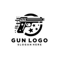 diseño de logotipo de armas de fuego vector