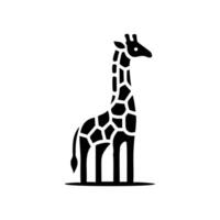 Giraffe animal logo design, logo illustration vector