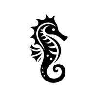 Seahorse logo design illustration vector