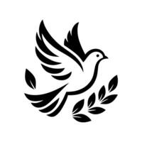 The dove logo design is elegant and luxurious. Dove logo design vector