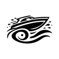 Speed boat logo icon design. Speed boat illustration vector