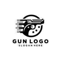 diseño de logotipo de armas de fuego vector