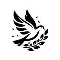 The dove logo design is elegant and luxurious. Dove logo design vector