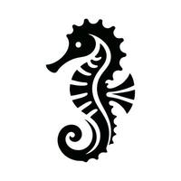 Seahorse logo design illustration vector