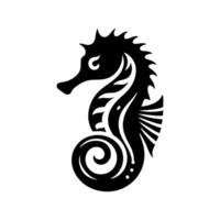 Seahorse logo design illustration vector