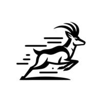 Antelope logo design vector