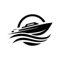 Speed boat logo icon design. Speed boat illustration vector