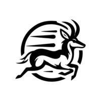 antílope logo diseño vector
