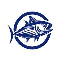 Tuna icon logo. tuna logo design illustration vector