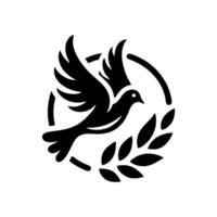 The dove logo design is elegant and luxurious. Dove logo design vector