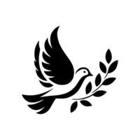 The dove logo design is elegant and luxurious. Dove logo design vector