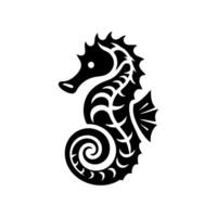 Seahorse logo design illustration vector