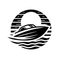 Speed boat logo icon design. Speed boat illustration vector
