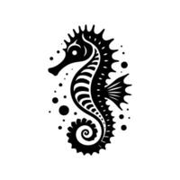 Seahorse logo design illustration vector