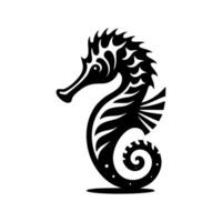 Seahorse logo design illustration vector