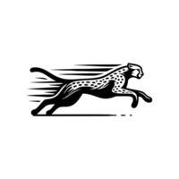 leopardo logo.corriendo leopardo animal logo vector