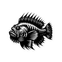 fish predator logo design. goliath logo design inspiration vector