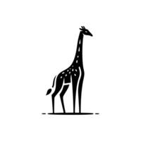 Giraffe animal logo design, logo illustration vector