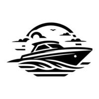 Speed boat logo icon design. Speed boat illustration vector