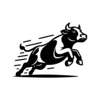 vaca logo diseño inspiración. toro y búfalo vaca animal logo diseño vector