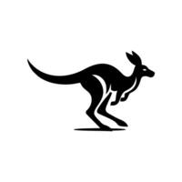 RUNNING KANGAROO LOGO. KANGAROO LOGO DESIGN TEMPLATE vector