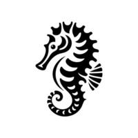 Seahorse logo design illustration vector