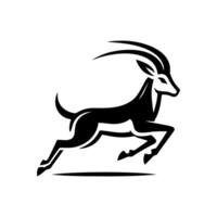 Springbok logo. springbok illustration. springbok wild animal vector