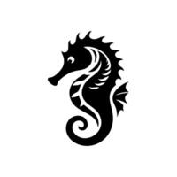 Seahorse logo design illustration vector