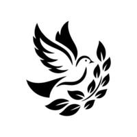 The dove logo design is elegant and luxurious. Dove logo design vector