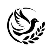 The dove logo design is elegant and luxurious. Dove logo design vector