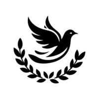 The dove logo design is elegant and luxurious. Dove logo design vector