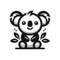 Koala logo design illustration. Koala . koala icon mascot design vector