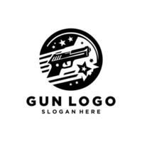 diseño de logotipo de armas de fuego vector