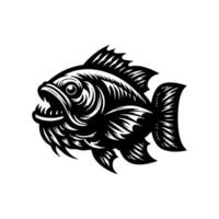 fish predator logo design. goliath logo design inspiration vector