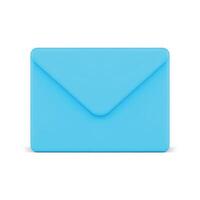 Envelope paper letter closed pack incoming message email chat internet communication 3d icon vector