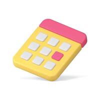 Calendar business planning date marker page time management organizing 3d icon realistic vector