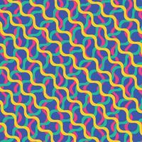 Ornament, pattern in the form of waves. Vintage pattern for decoration on fabrics and textiles. Cute background. Multicolored wavy lines, horizontal and vertical. vector