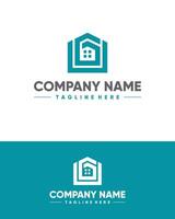 House monoline logo clipart apartment real estate modern and elegant editable vector