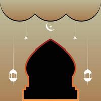 Eid Mubarak Photo Background vector