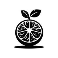 Juicy Orange Segment - Natural Citrus Design Concept vector