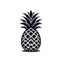 elegante piña silueta - gráfico para tropical diseños vector